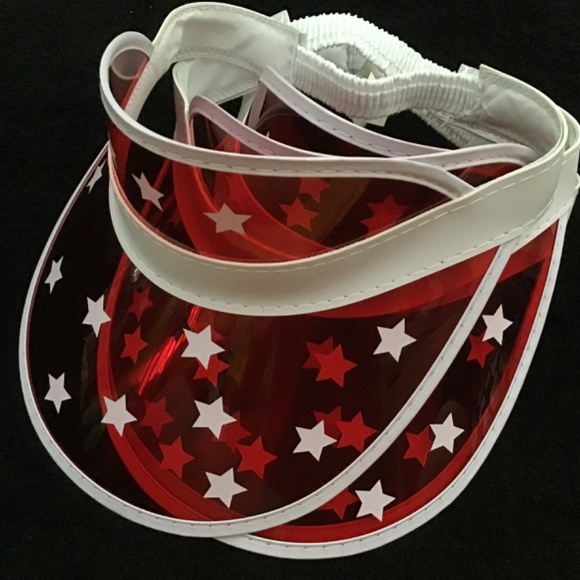 Red and white Stars Visor - Picture 2 of 2